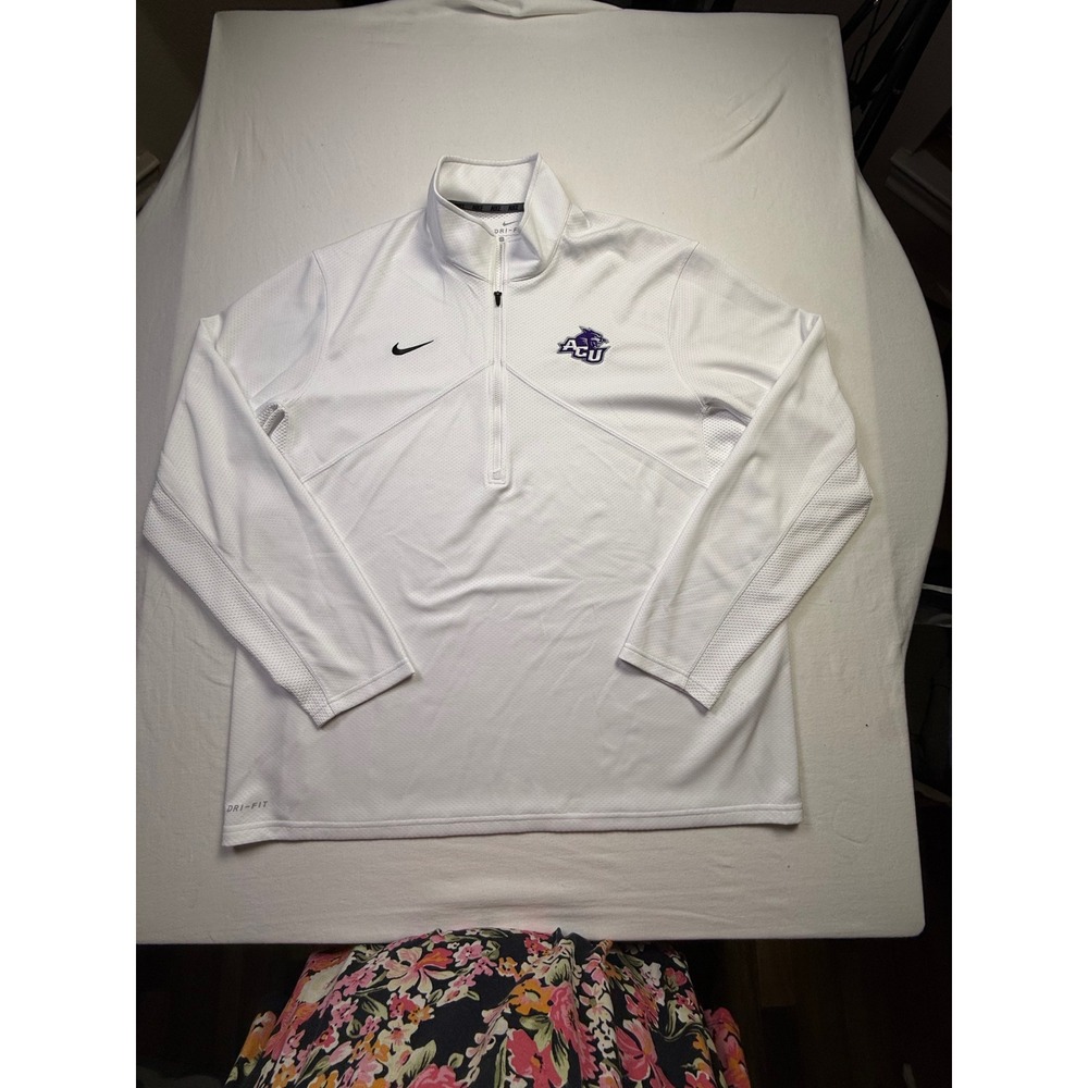 Nike ACU Wildcats Dri-FIT Mens 1/4 Zip Training Top White XXL M53181-2602